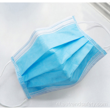 Medisch wegwerp blauw ademend gezichtsmasker